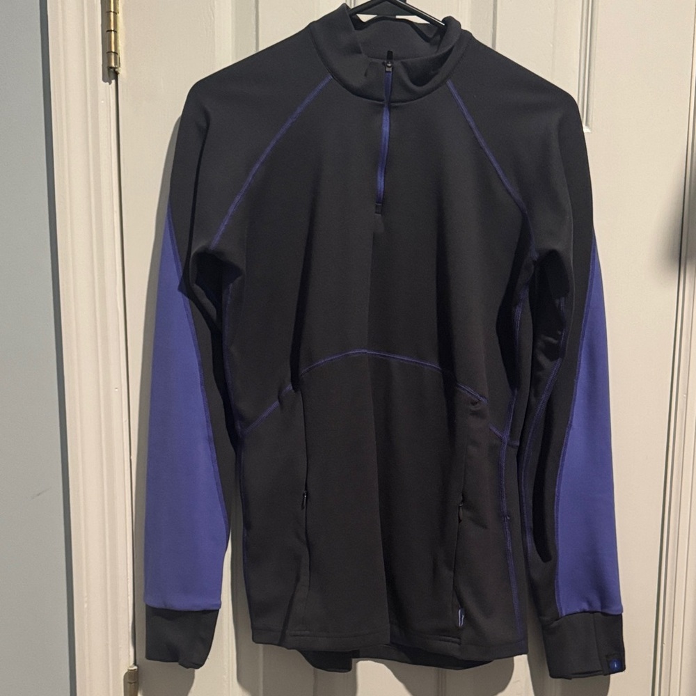 Kids Horseback Riding Long Sleeve Black and Blue Shirt.  Brand new, never worn.